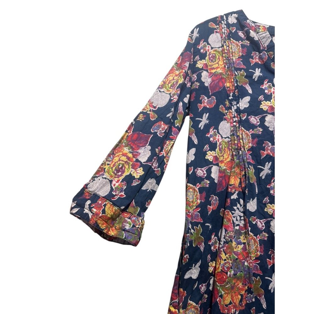 Trovata Birds of Paradise Lucca Shift Tunic Dress Women Medium Floral Boho Beach - Picture 13 of 16